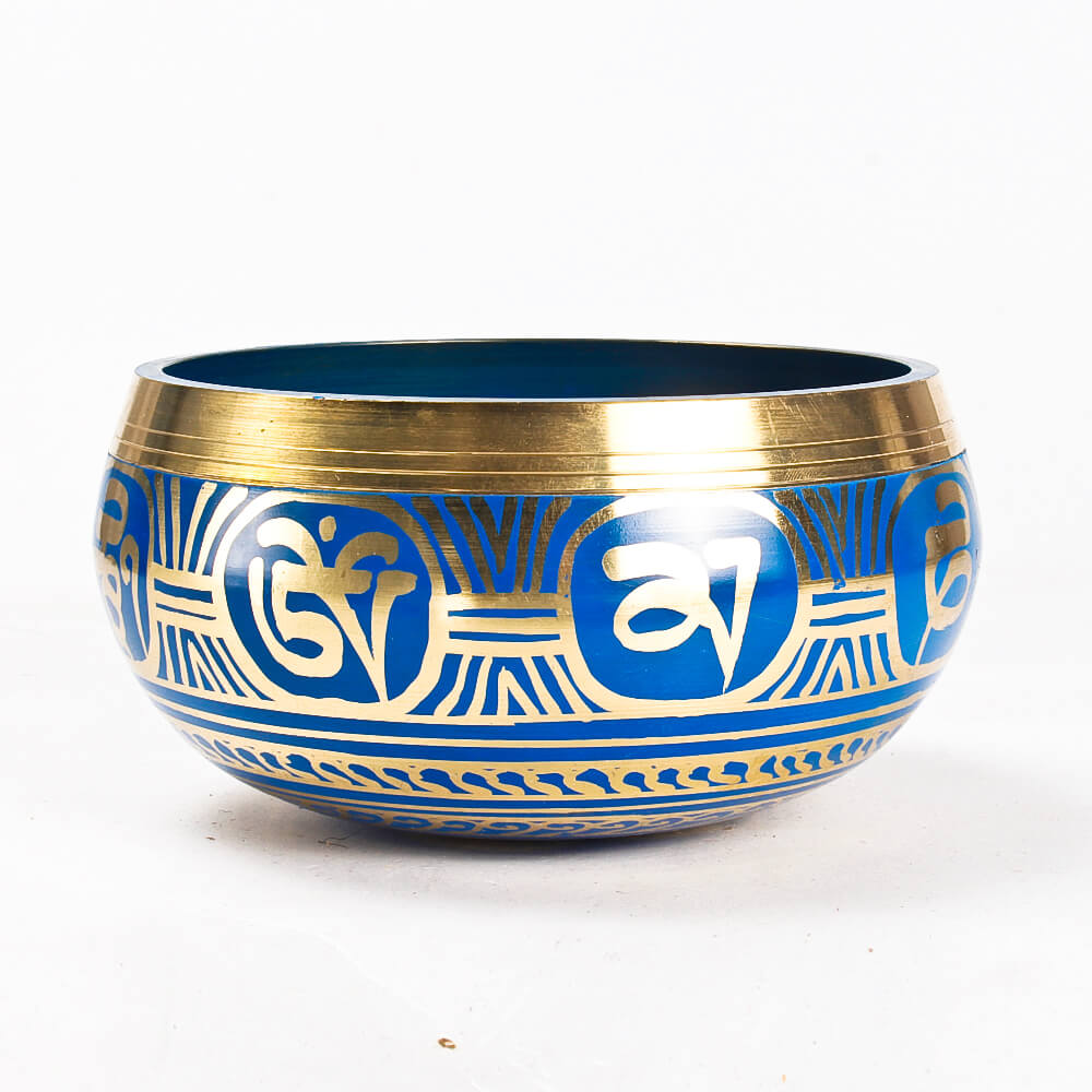 Hand Printed Brass Singing Bowl