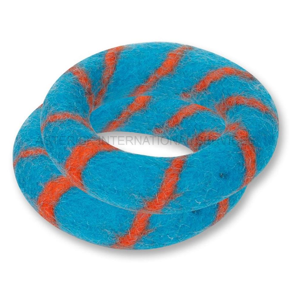 Red Blue Color Singing Bowls Ring Cushion