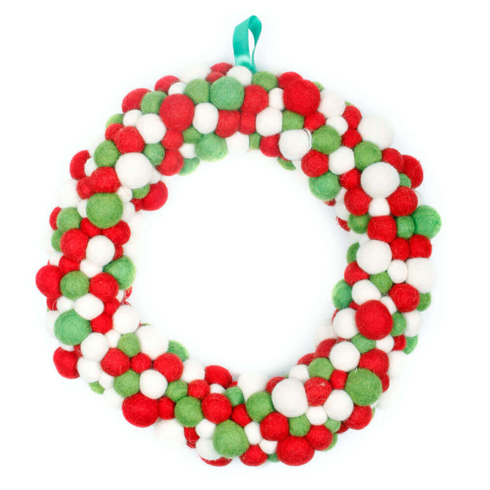 Felt Wreath colorful