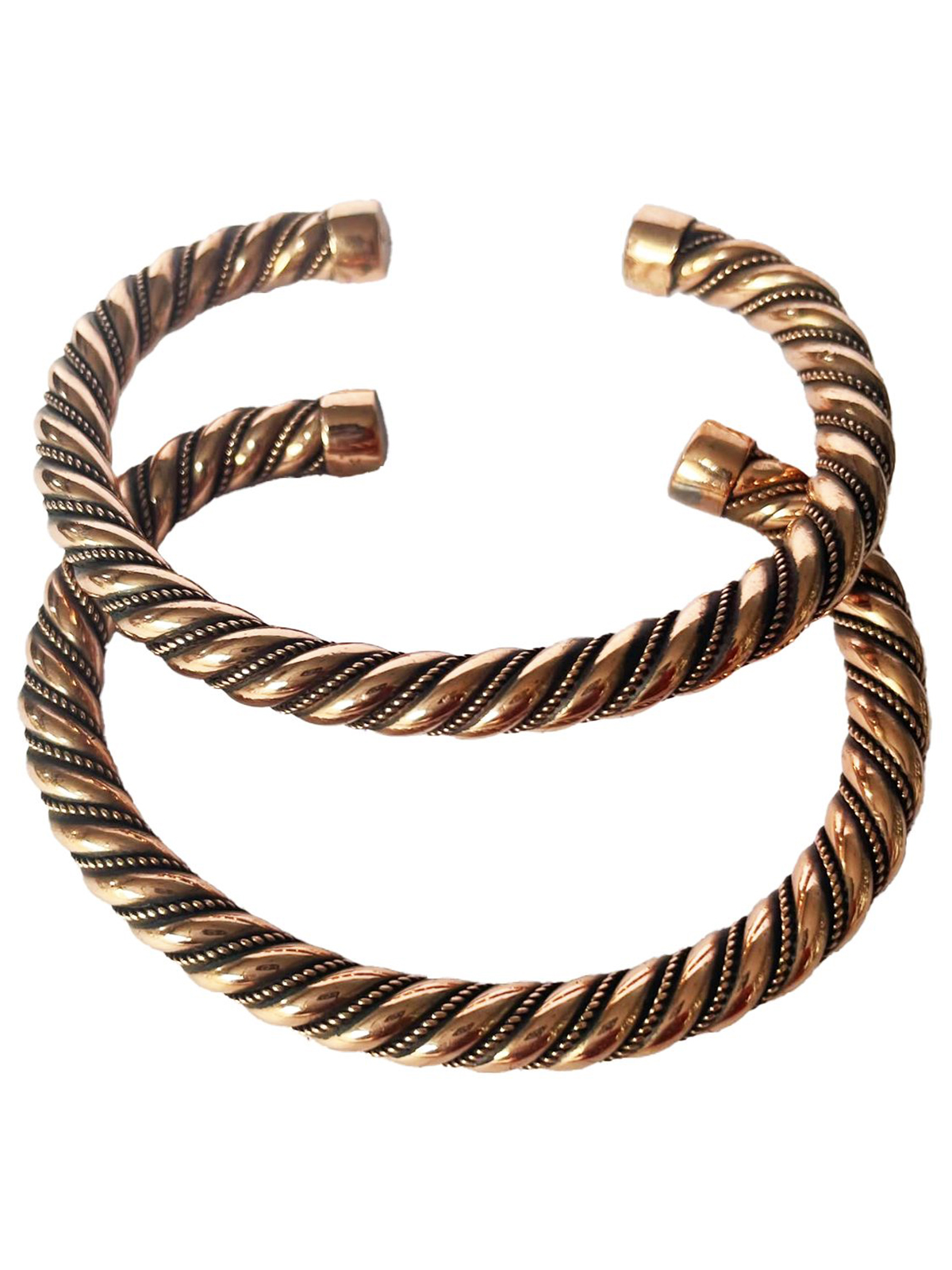 handcrafted-twisted-solid-copper-magnetic-healing-cuff-bracelet